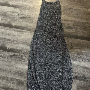 Vintage alloy black and white floral dress